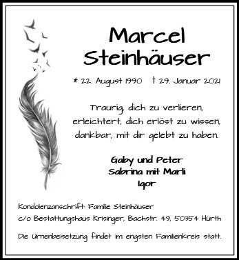 Erinnerungsbild für Marcel Steinhäuser